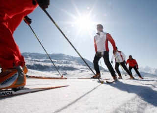  Clases de esquí de fondo en Combloux